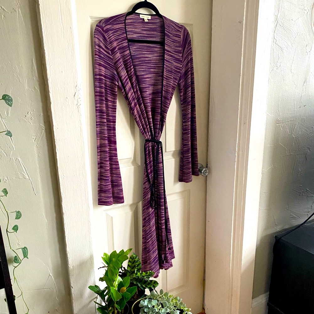 silence + noise Boho Wrap Midi Dress